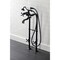 Kingston Brass CCK226K0 Freestanding Clawfoot Tub Faucet Package with Supply Line, Matte Black CCK226K0 - alternate 6